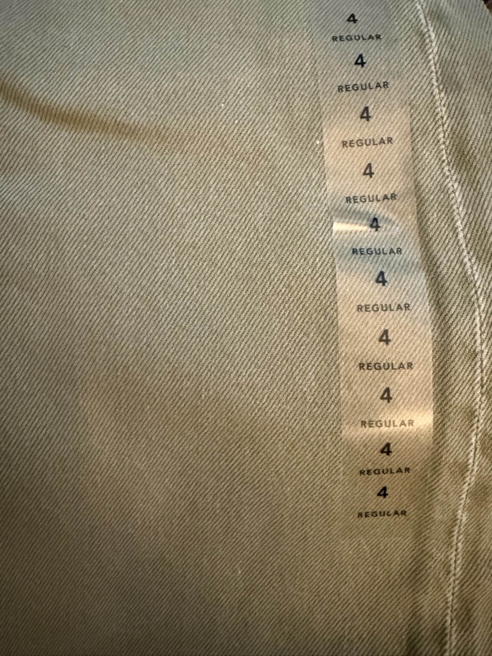 American Eagle Wide Leg Stretch Mariner Jeans in Normal Olive High Waist Sz 4 - Picture 7 of 7